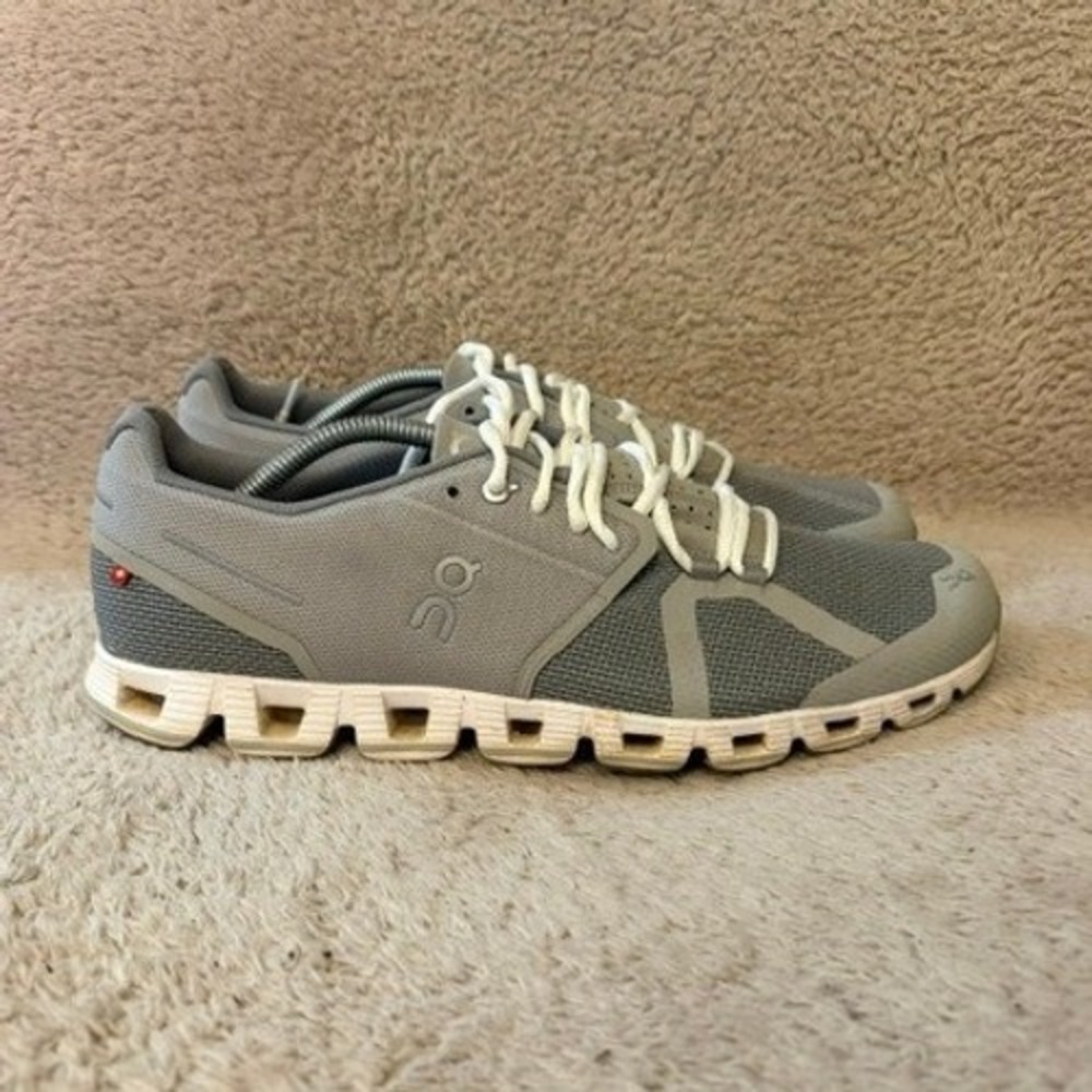 On Cloud Running Shoes Sneakers Mens 11.5 Gray Lightweight Athletic Trainers